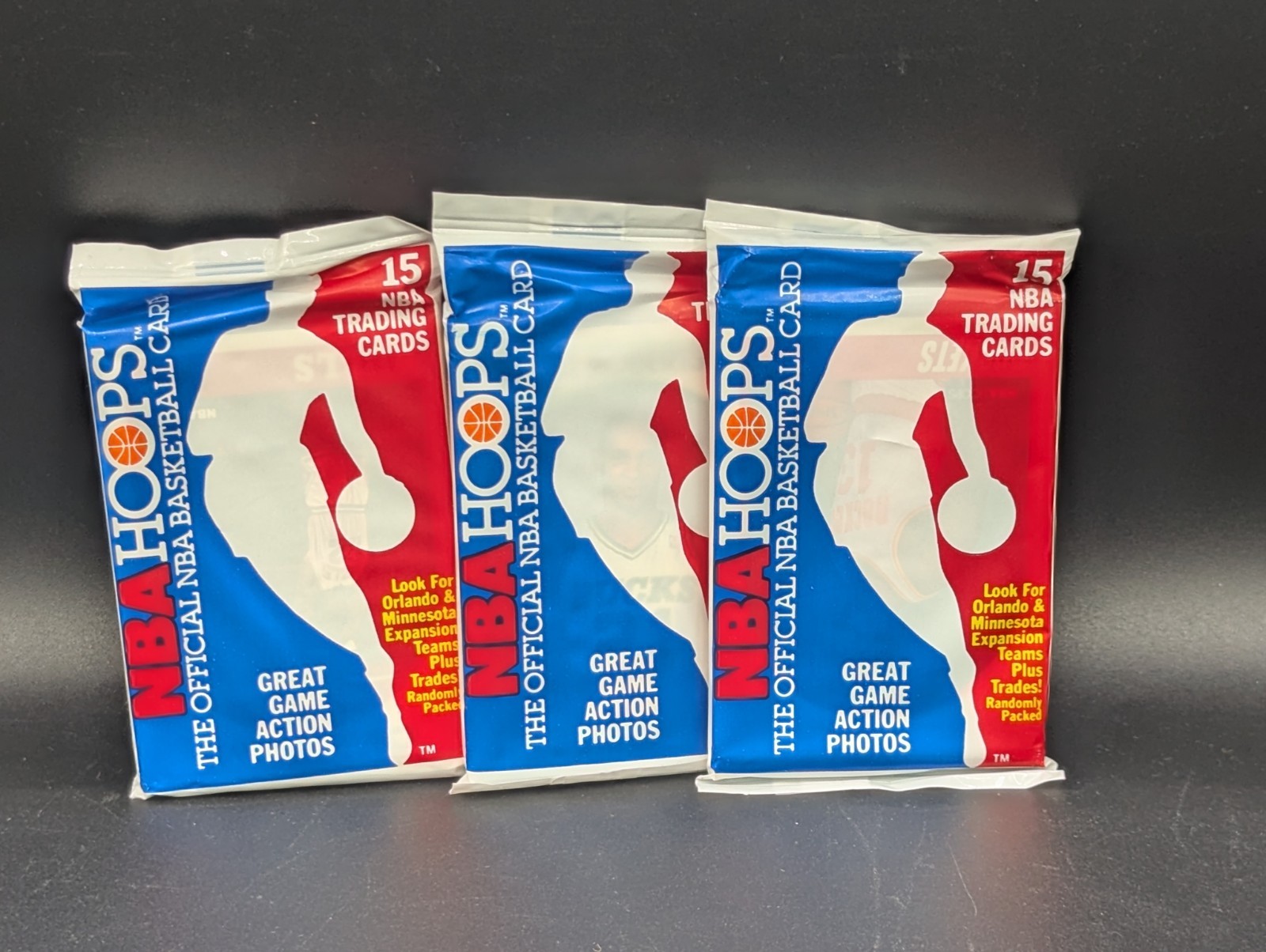 1989-90 NBA Hoops Basketball Cards Packs – (Lot of 3 wax packs)