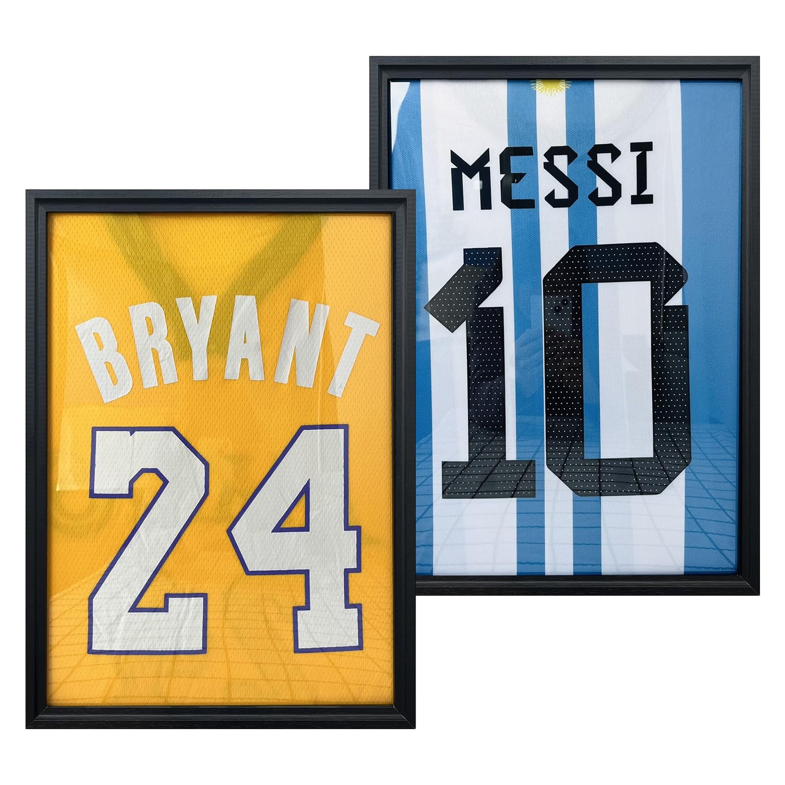 trlry 2 Pack Jersey Frame Display Case,Jersey Shadow Box,Sports Jersey Display F