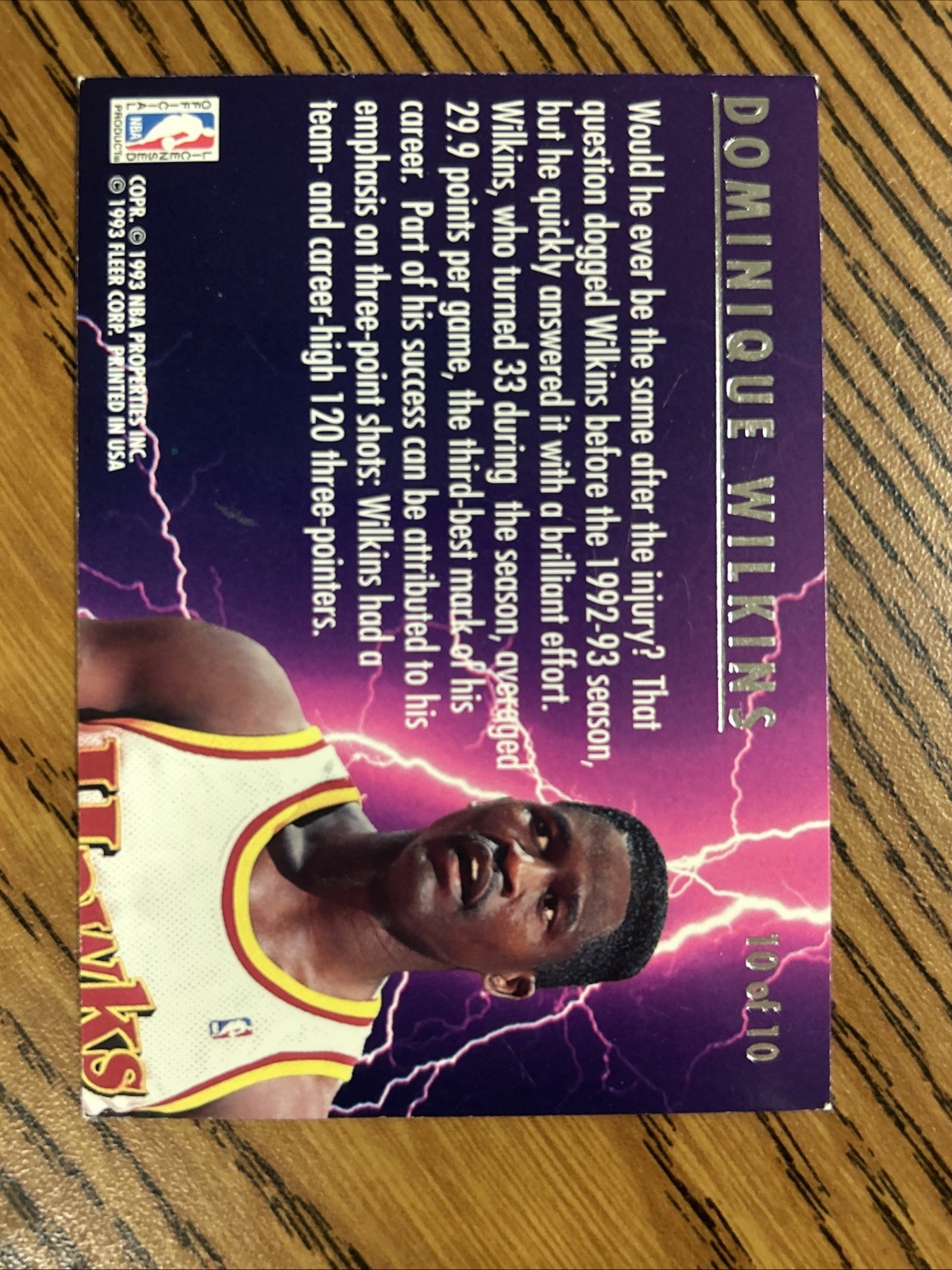 1993-94 Fleer Ultra – Scoring Kings Dominique Wilkins #10