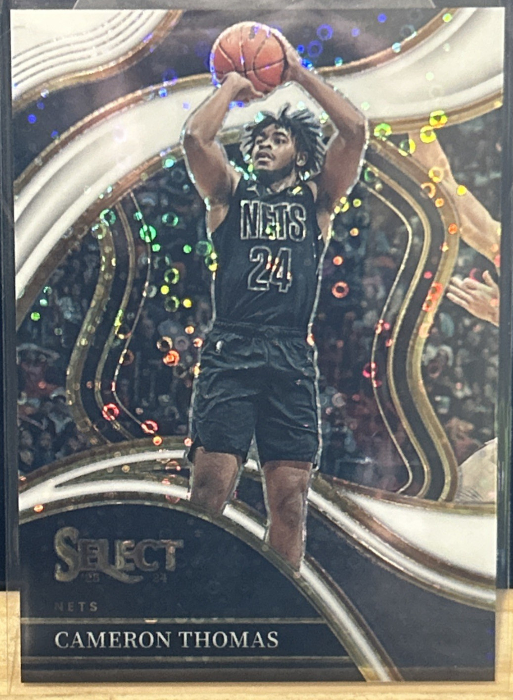 Cameron Thomas 2023-24 Panini Select Courtside White Disco Prizm 57/75 #206