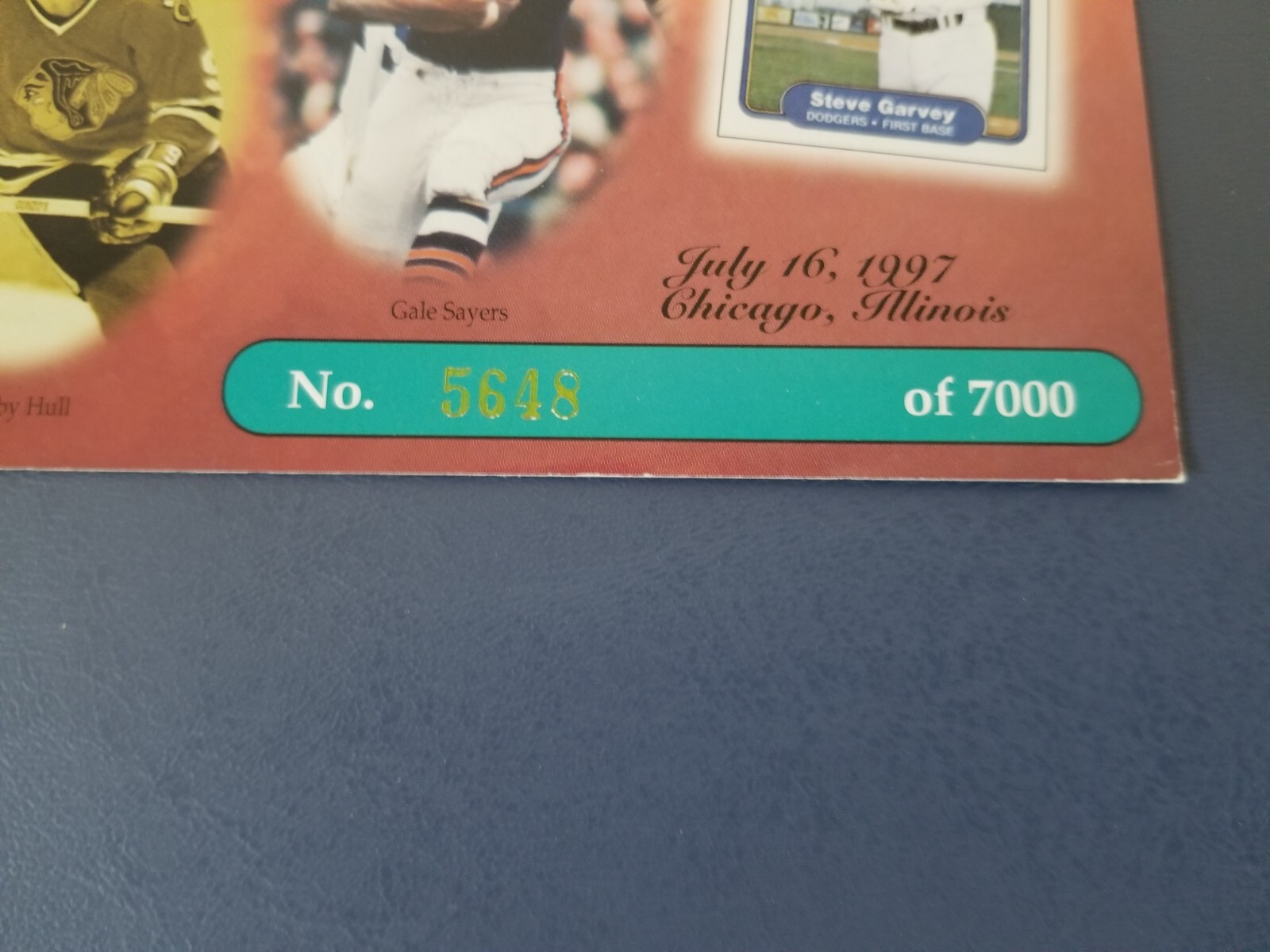 1997 Fleer Skybox Hobby Legends Tour Commemorative Sheet #5648/7000