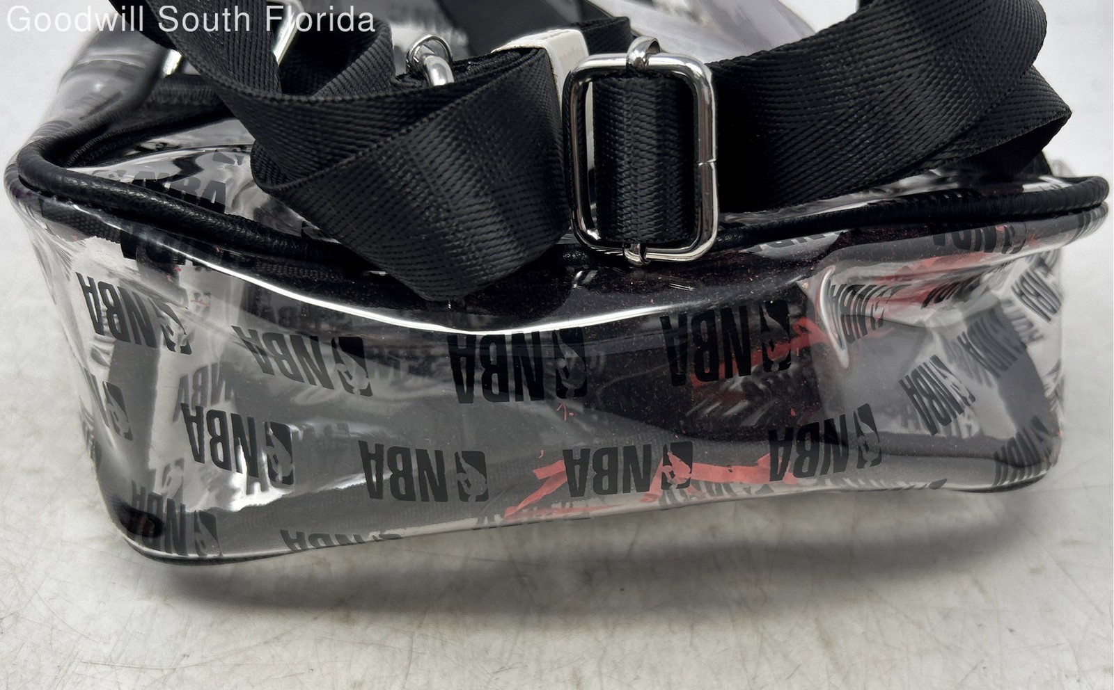 Funko NBA Unisex Clear And Black All Over Print Stadium Backpack With Tags