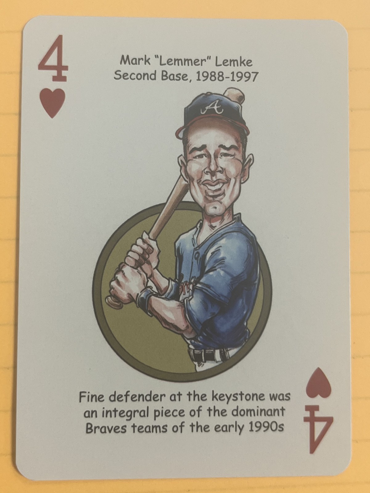 2019 Atlanta Braves Hero Decks Mark Lemke