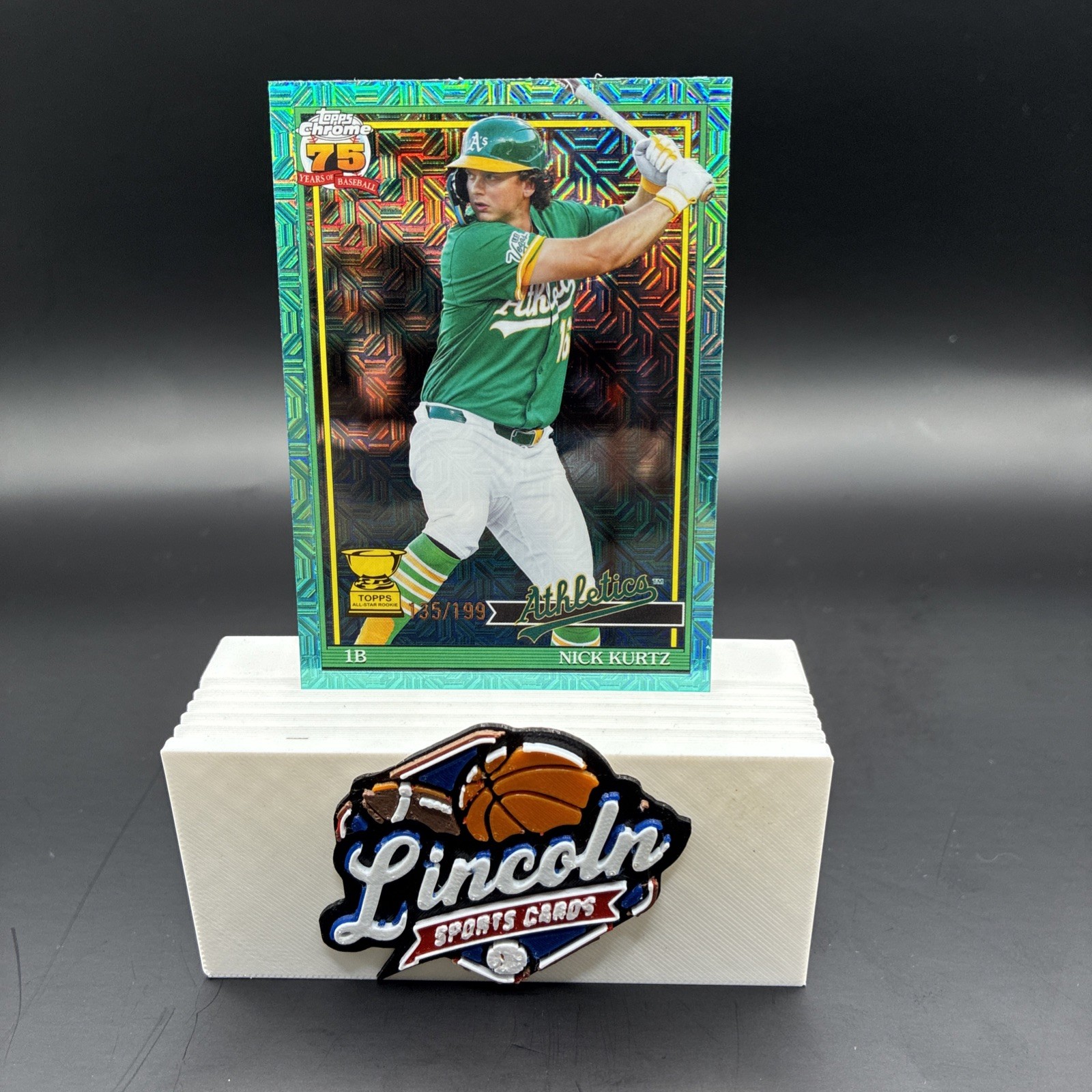 2026 Topps Series 2 1991 Aqua Mojo Refractor – Nick Kurtz #91C2-50 (/199)