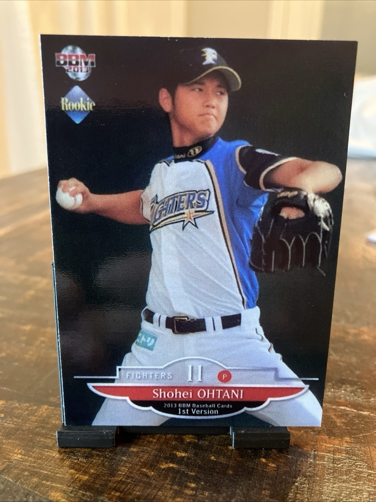 2013 BBM 1st Version Tribute Then & Now Shohei Ohtani Fighters Promo Rookie