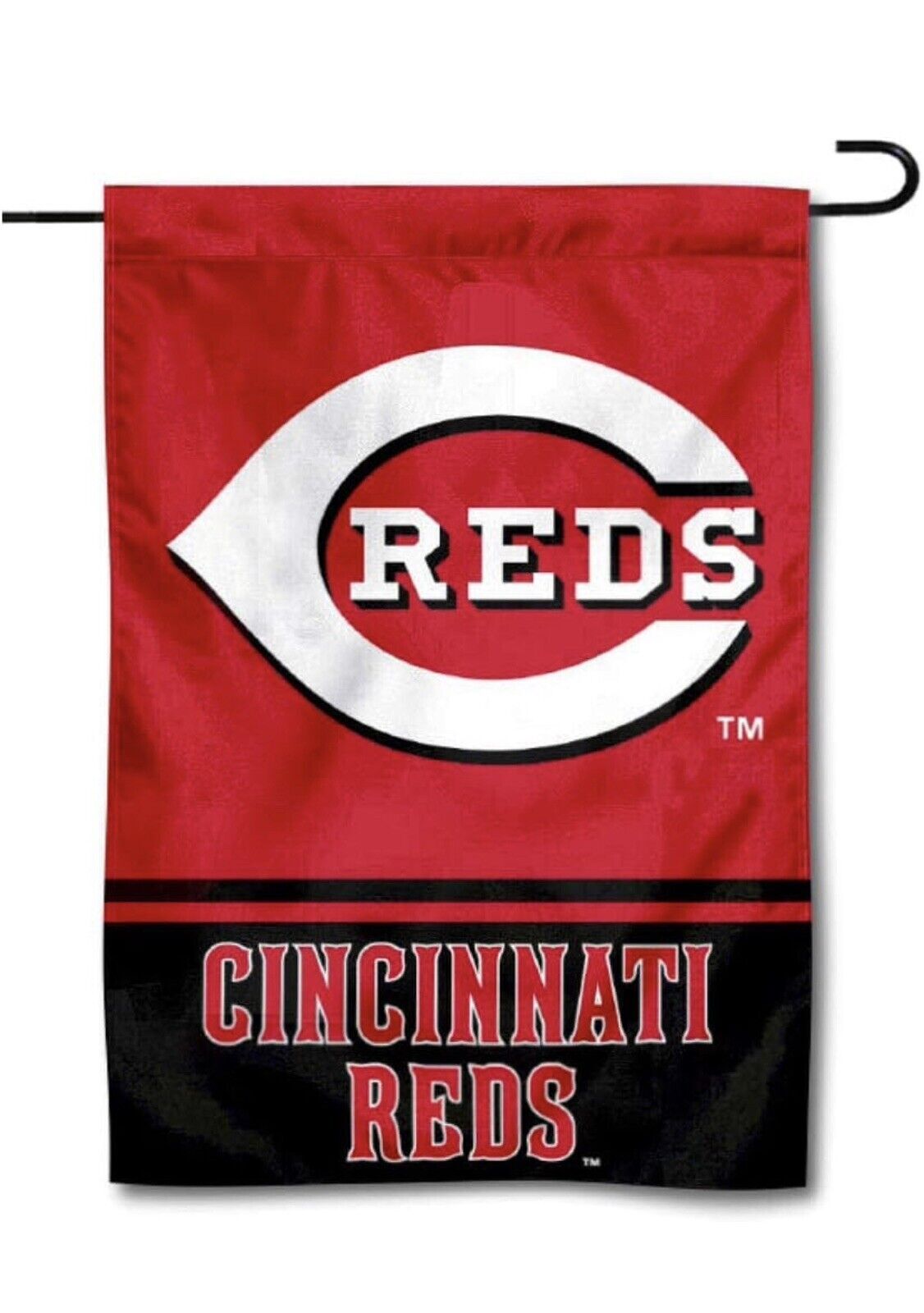 MLB Cincinatti Reds Garden Flag Double Sided MLB Reds Premium Yard Flag