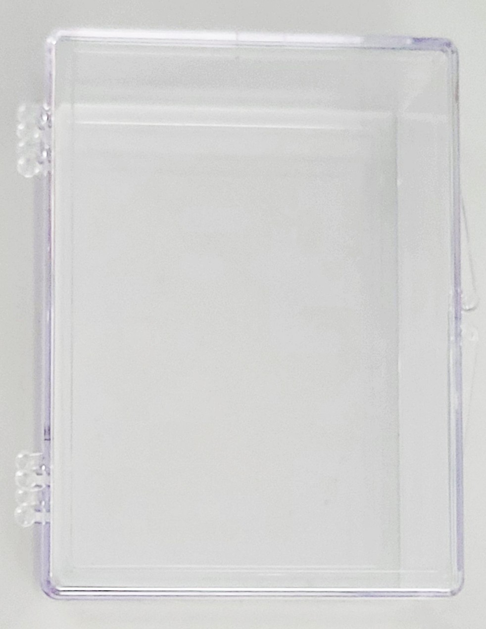 2 Ultra Pro 50 Count Clear Hinged Card Storage Boxes Case Holder Sports Trading