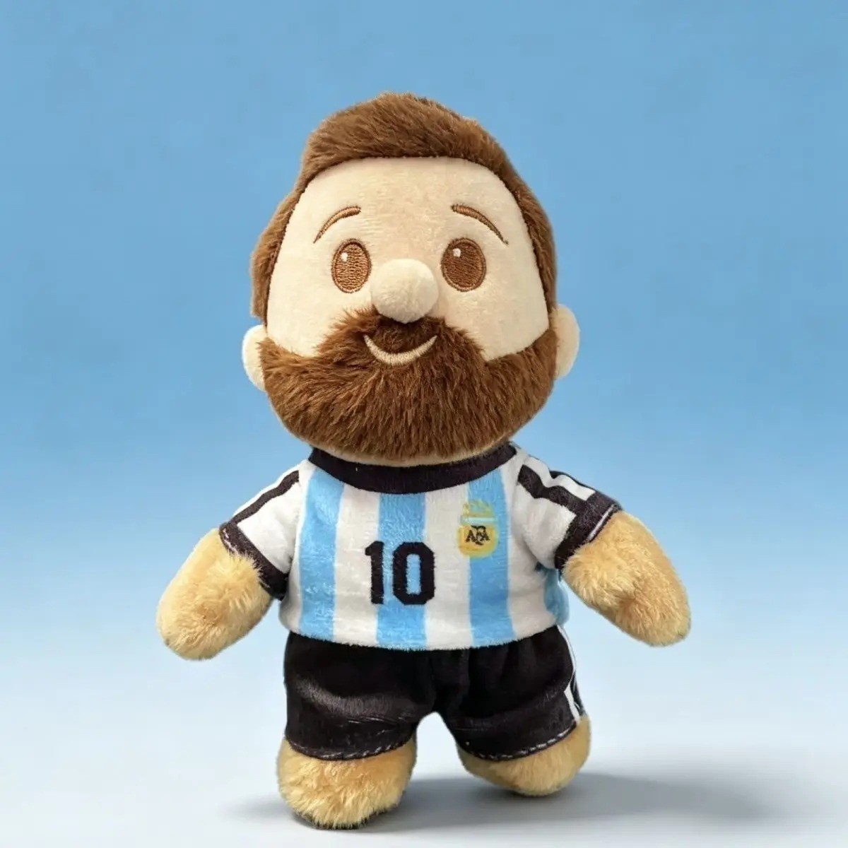 15CM Messi Argentina Plush Doll Figure Keychain Fan Collectible Gift
