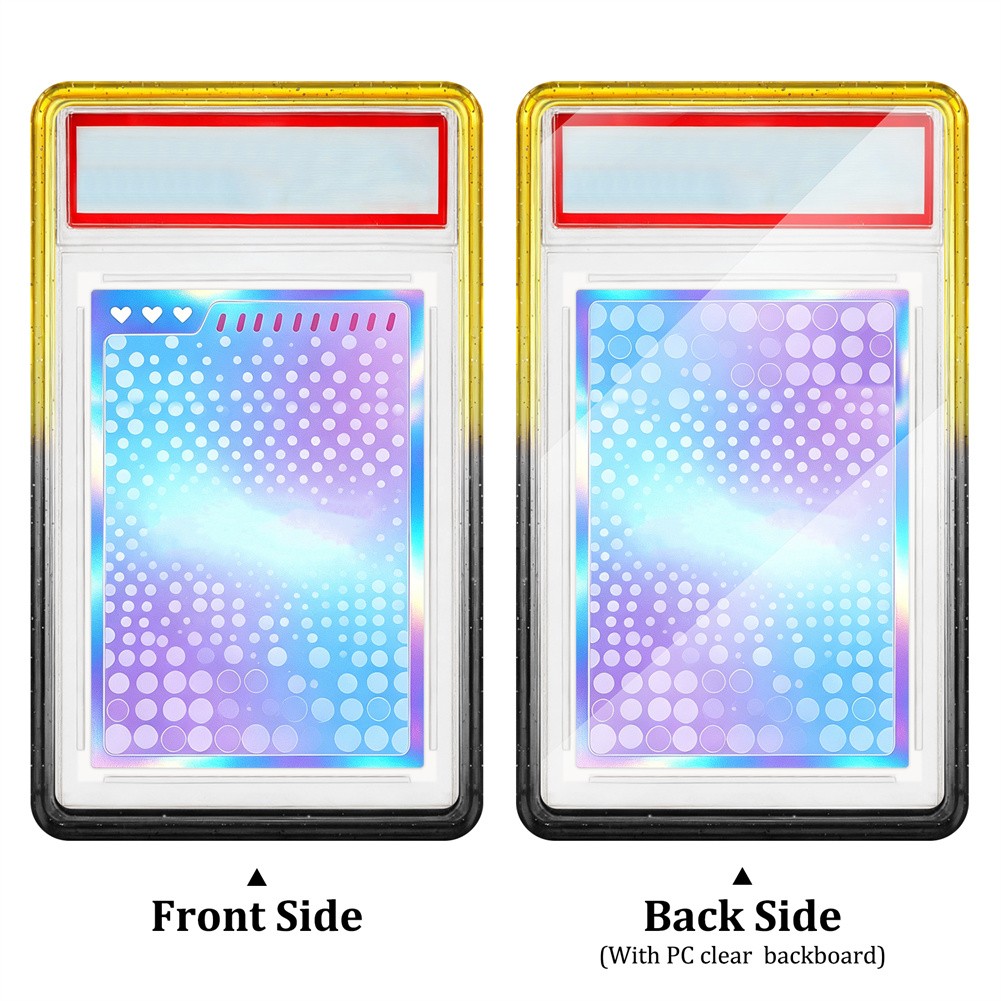 For TAG Gradient Bumper Guard With PC Panel Graded Card Slab Protector-10 Colors