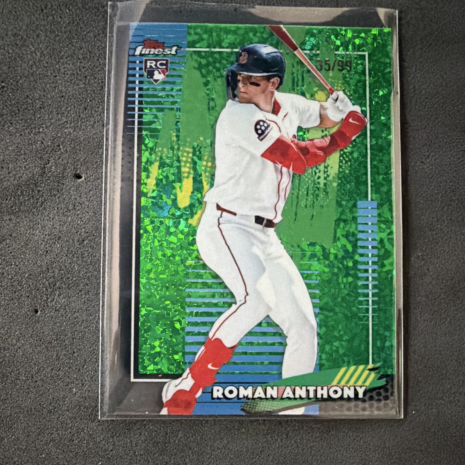 Topps Finest 2025 Roman Anthony RC Green Refractor #63 Boston Red Sox 35/99
