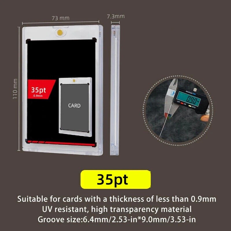 35 100 130 180Pt Magnetic Card Holders One Touch For Trading Card 5Pack/25Pack