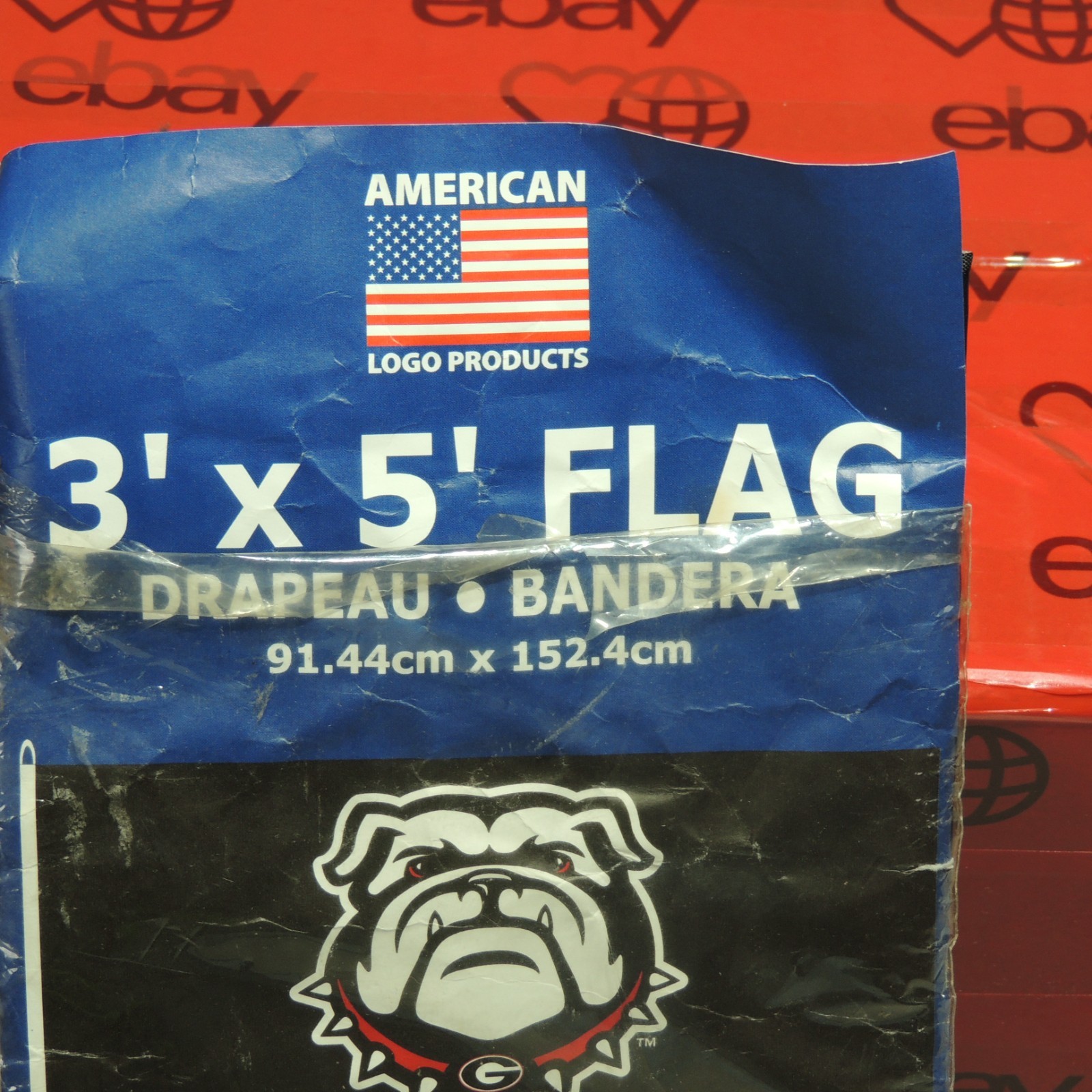 Georgia Bulldogs 3′ x 5′ Flag Black | American Logo Products | Indoor or Outdoor