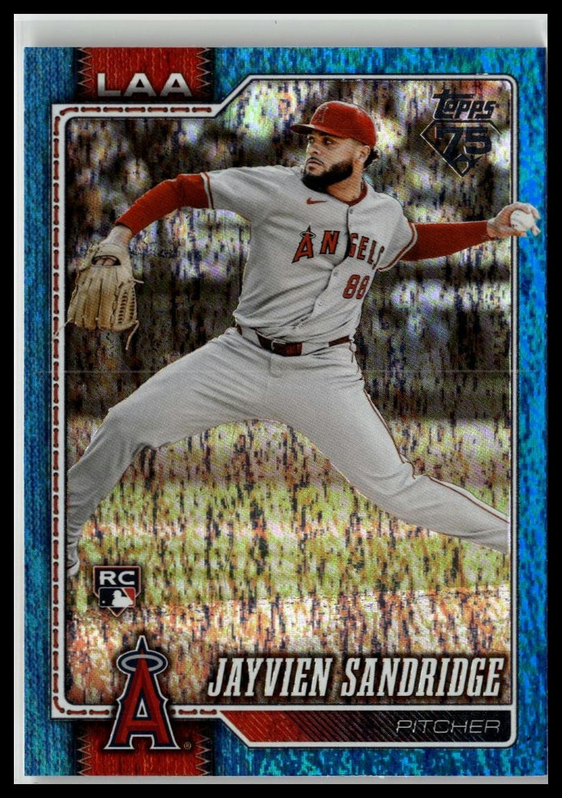 2026 Topps #511 Jayvien Sandridge Blue Holo Foil #/150