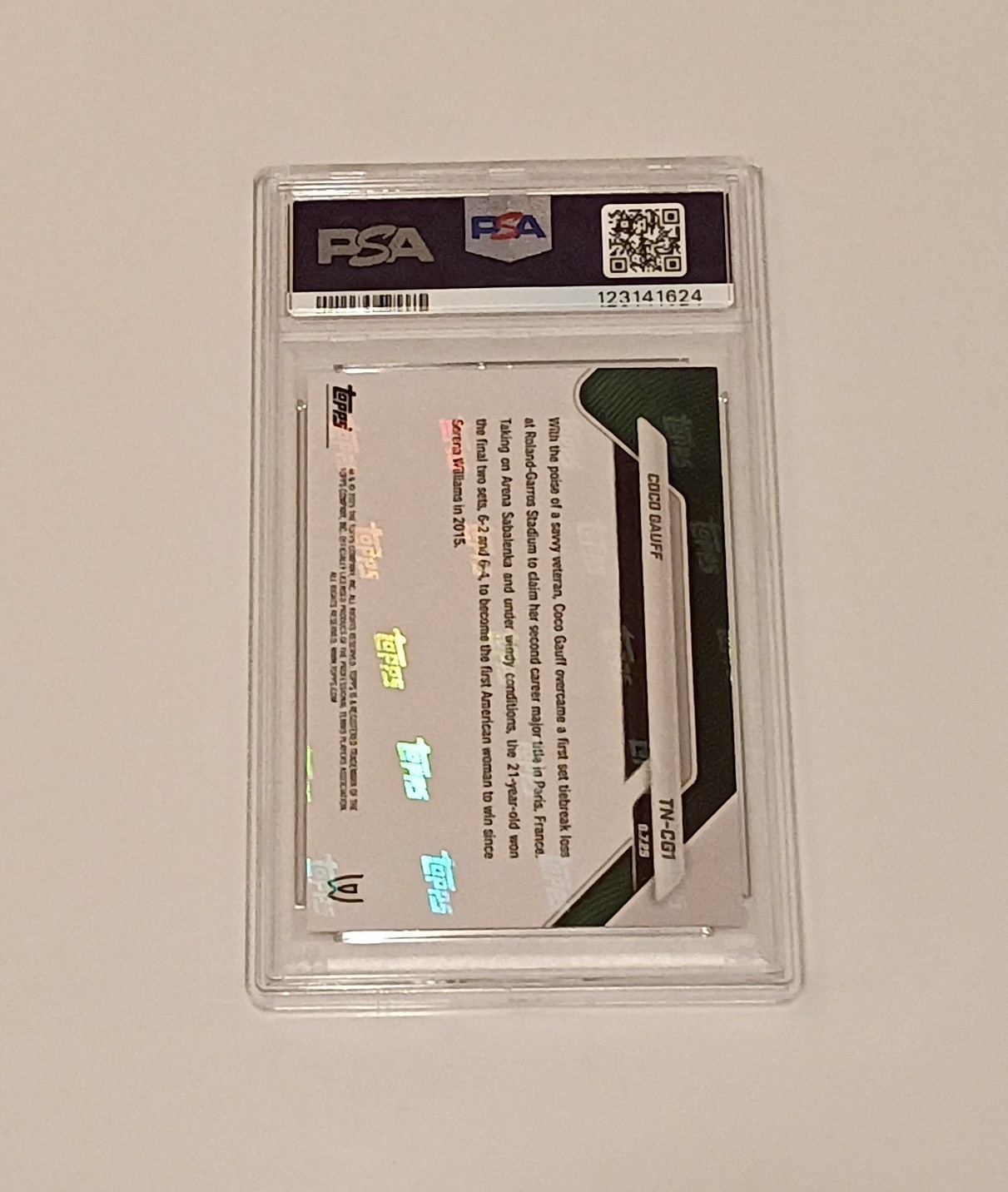 Coco Gauff,2025 Topps Now Tennis #CG1..PSA 10 💎
