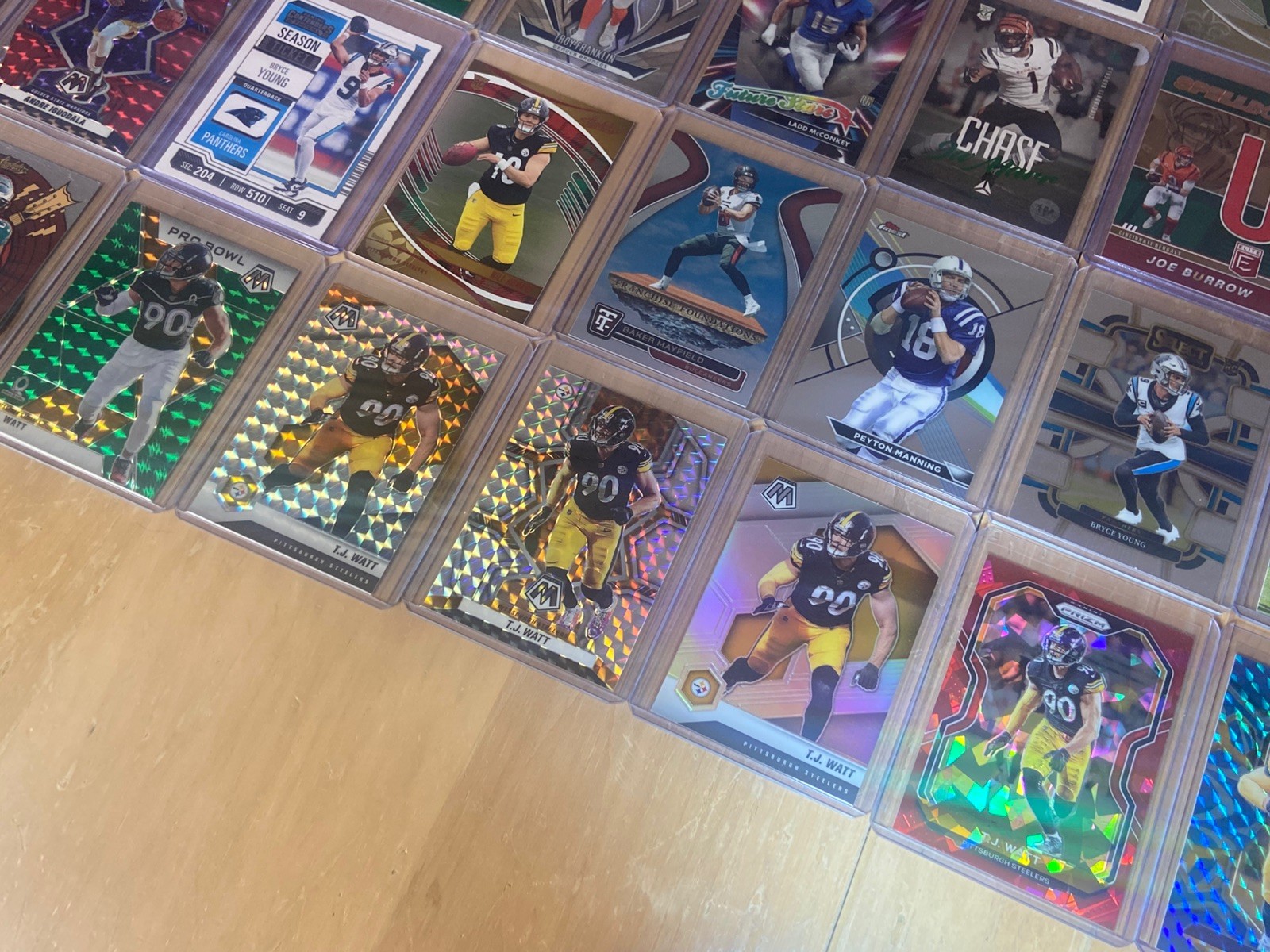 HUGE Mixed Sports Bulk Card Lot *65 Cards* All Sleeved & Top-Loaded RC’s / Vets