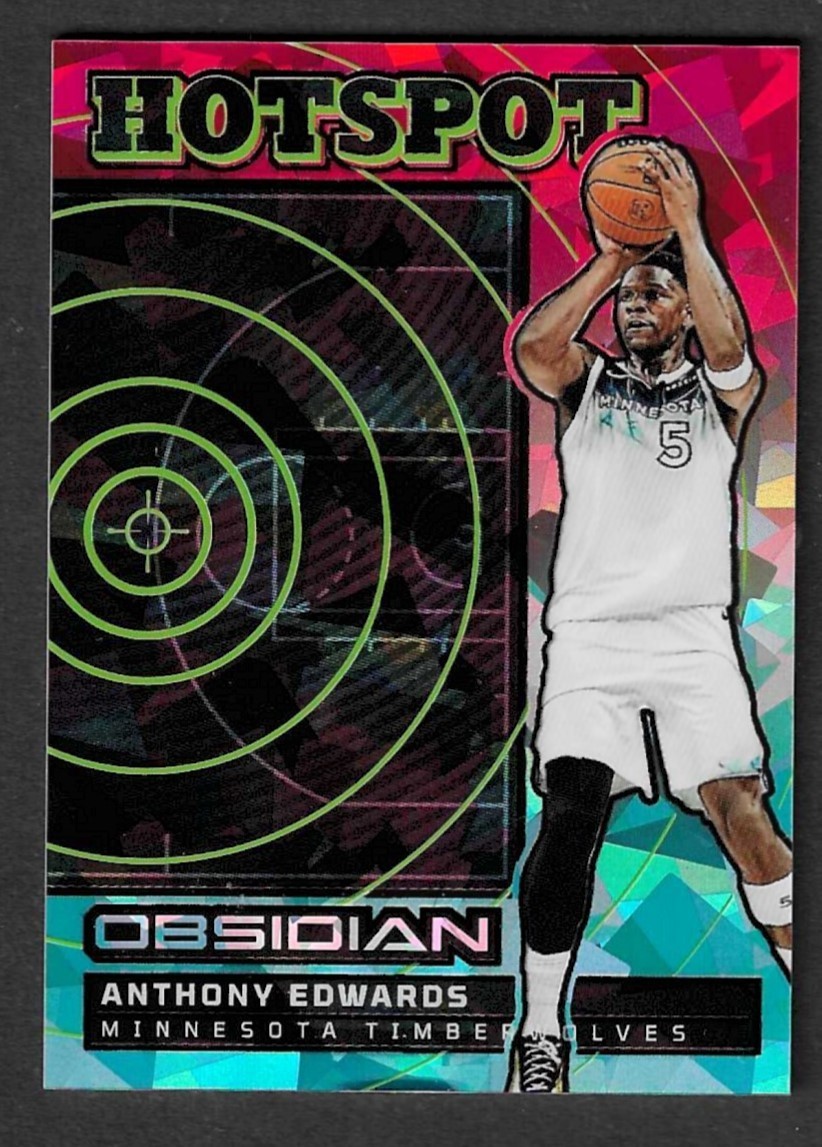 ANTHONY EDWARDS 2024-25 Obsidian Hotspot Electric Etch FIRE AND ICE #20/30
