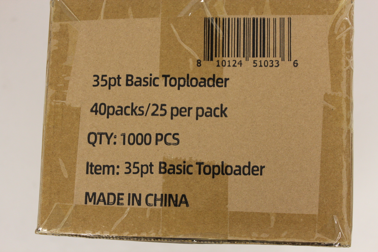 (1000) Humongous Hoard 3″ x 4″ Basic 35Pt Top Loaders Case