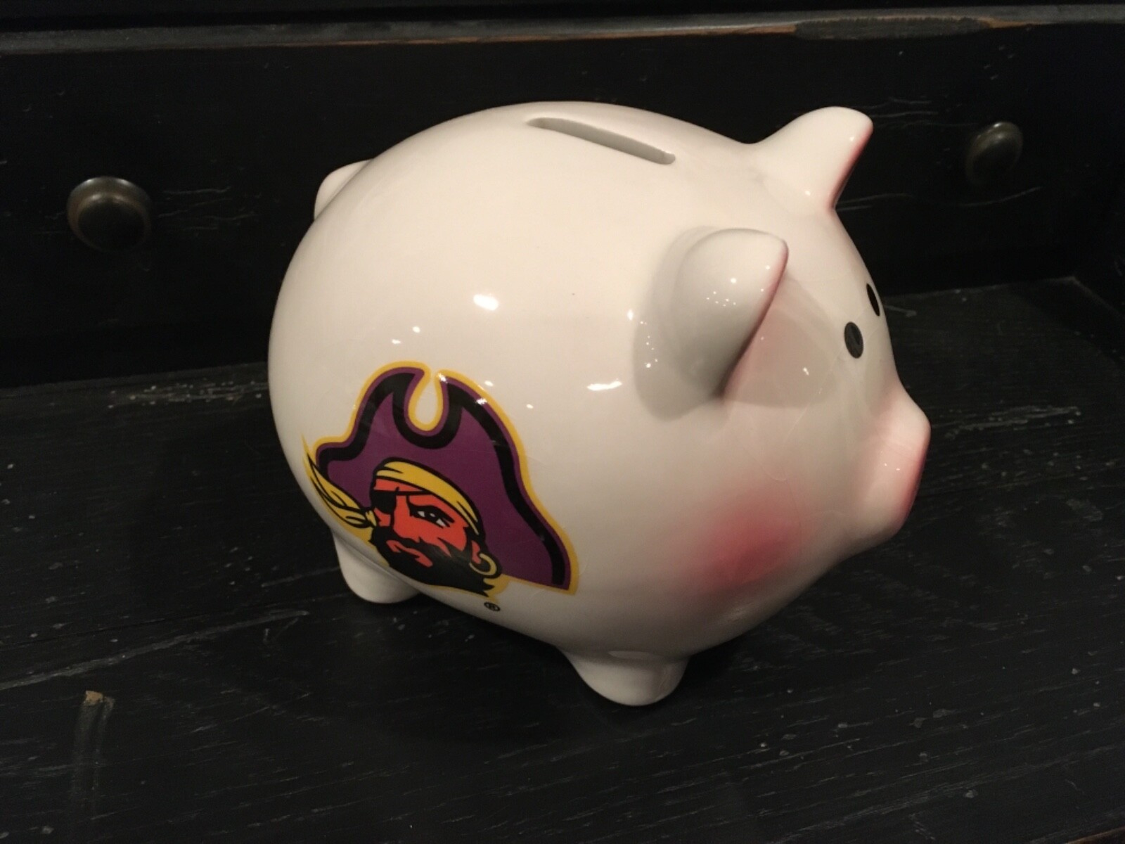 EAST CAROLINA UNIVERSITY PIRATES PIGGY BANK