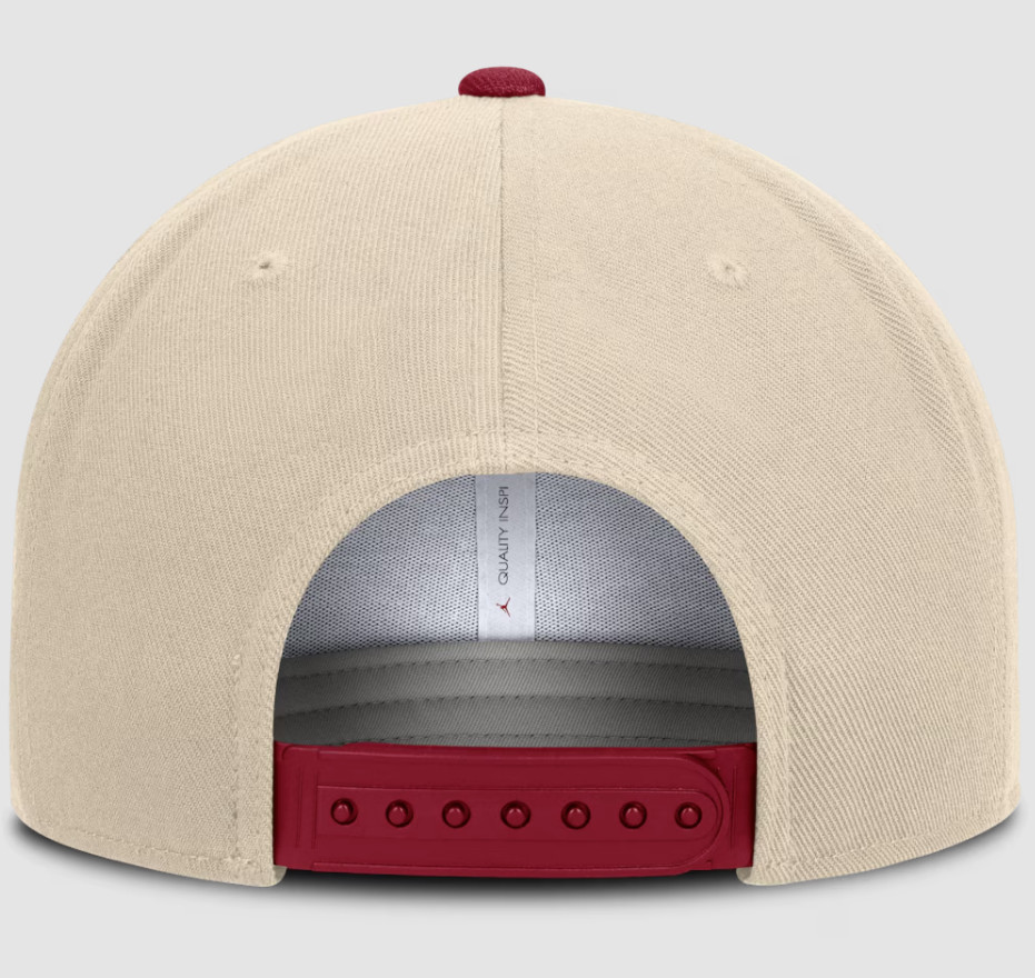Oklahoma Sooners Jordan Brand Unisex Campus Prep Snapback Hat – Natural/Crimson