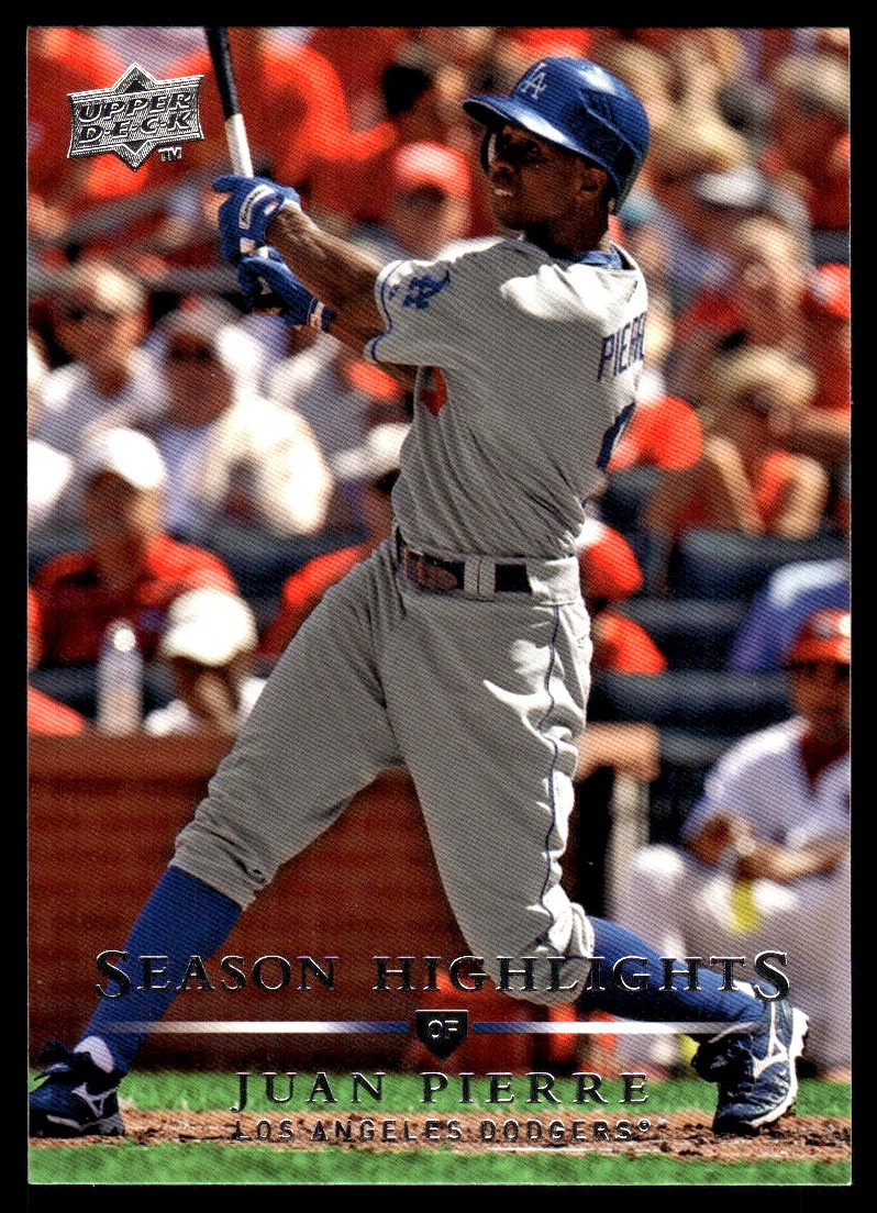 Juan Pierre 2008 Upper Deck #796 Dodgers MLB READ FREE SHIPPING AutographDen