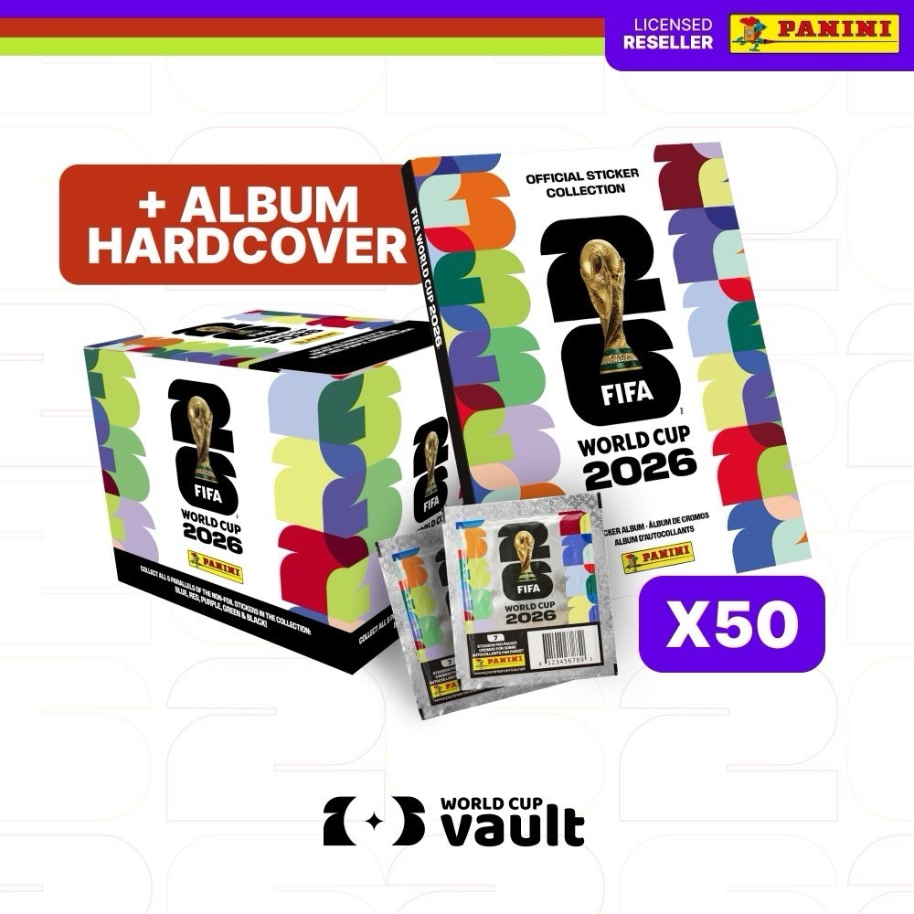 FIFA World Cup 2026 PANINI Stickers – Hard Cover Album & 50 packets (PRESALE)
