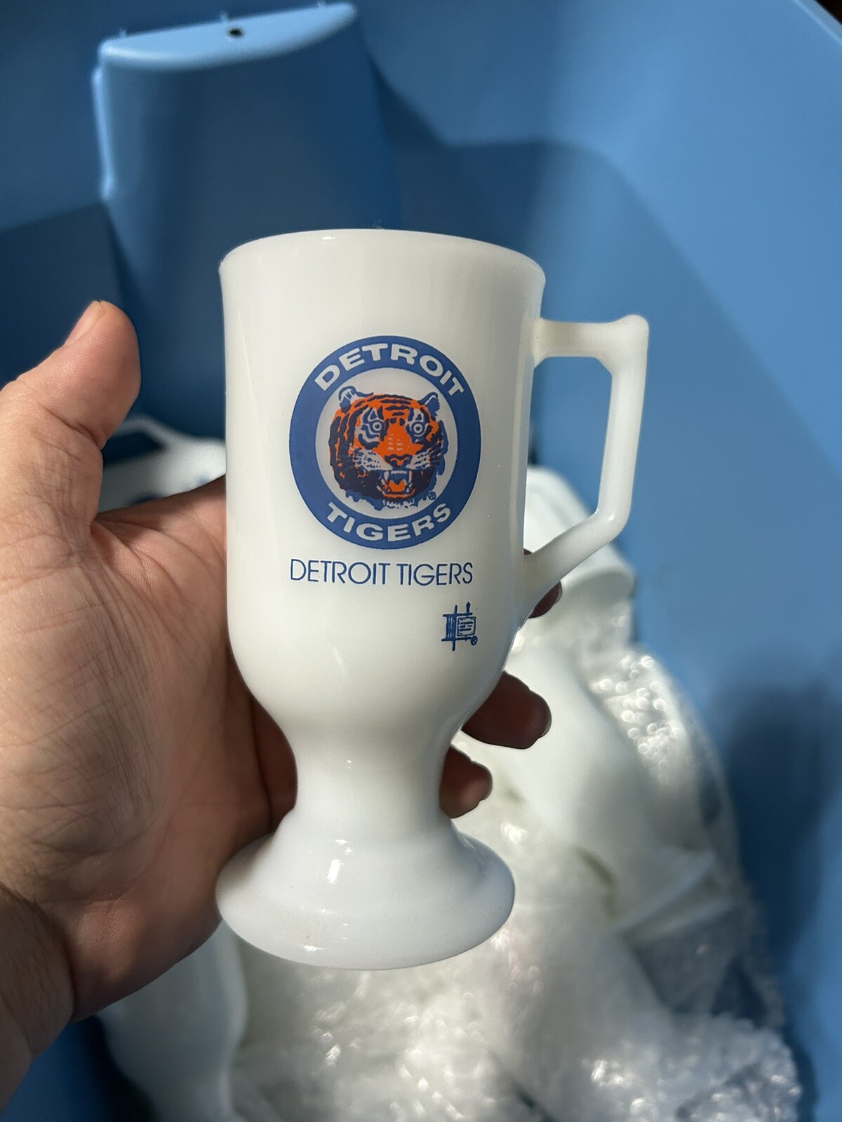 Vintage Detroit Tigers Irish Coffee Mug Pedestal Cup – Full Dozen