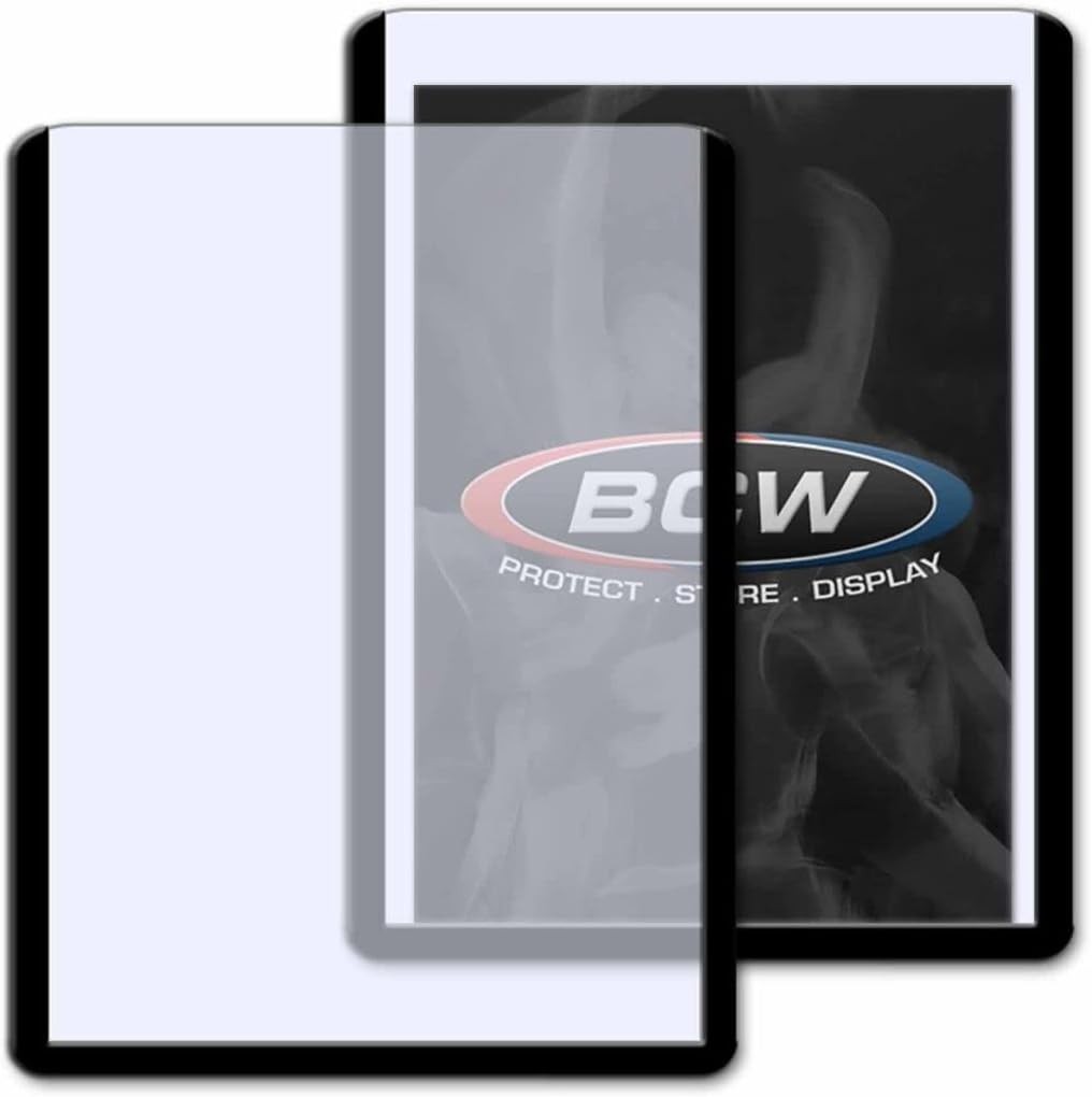 BCW 3×4 Topload Card Holder – Black Border | 25 Pack | Premium Quality