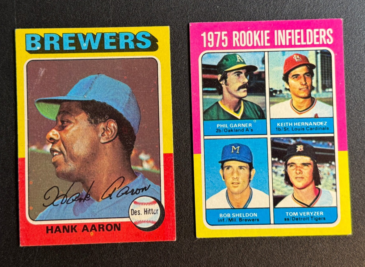 1975 Topps Baseball Complete Set. 660 Cards in Zip Binder. VG-EX