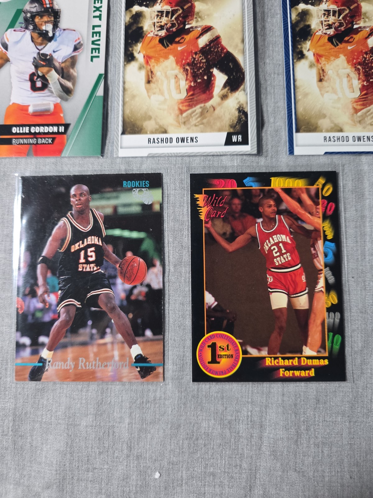 University Of Oklahoma St. Basketball & Football Trading Card Lot Of 8