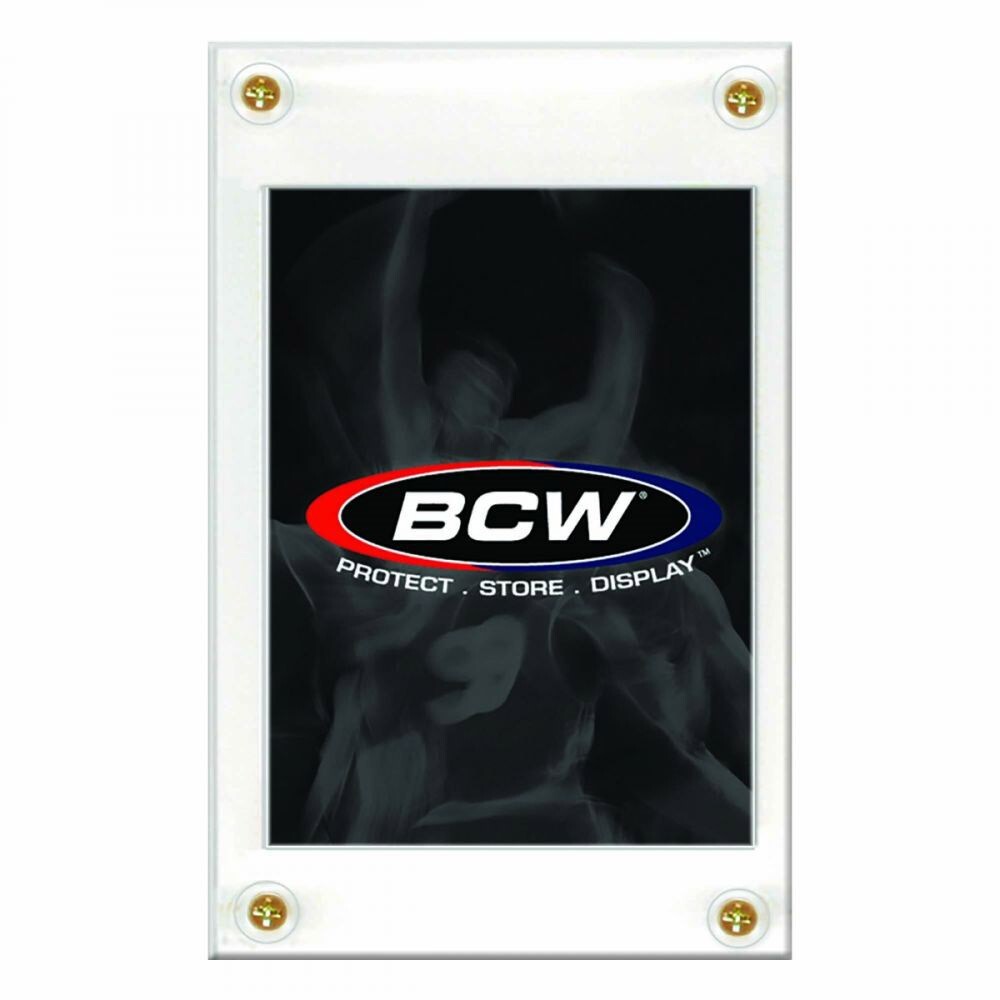 5 BCW 4 Screw Recessed Sport Trading Card Holder Screwdown Display Protector New