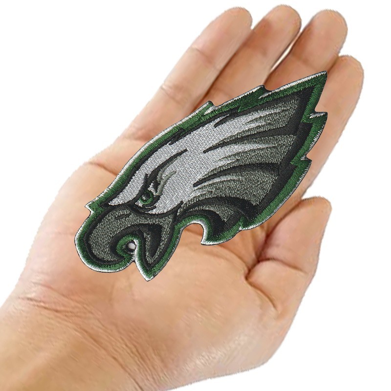 10 pcs Philadelphia Eagles Nation Logo Size 4.4 in x 1.8 in Sew Iron on Patches