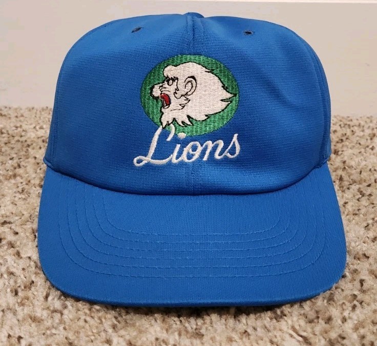 VTG Saitama Seibu Lions Japan Baseball Cross Cap Adjustable Hat LL NPB Blue