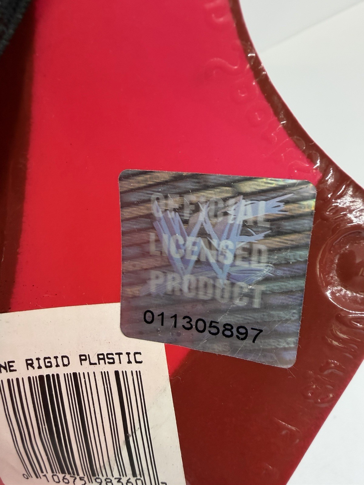VTG 1998 WWF WWE Officially Licensed Kane Rigid Plastic Mask Big Red Machine