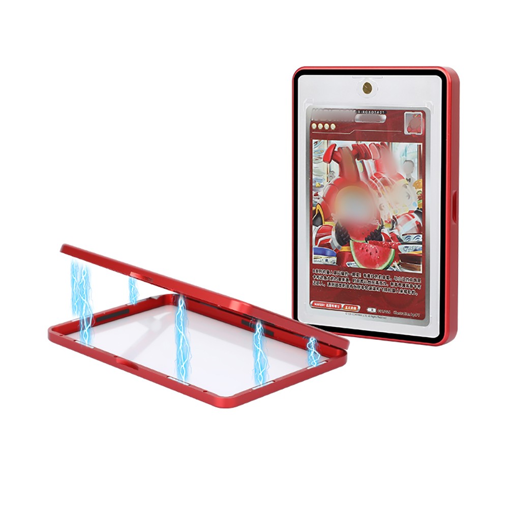 Magnetic Metal Card Slabs Case Protector For 35/55PT Shockproof Aluminum Bumper