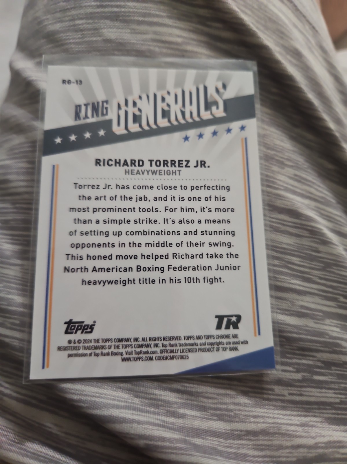 2024 Topps Chrome – Ring Generals Richard Torrez Jr. #RG-13