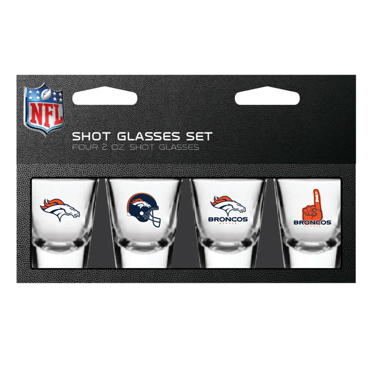 NFL Team 2oz Shot Glasses Set 4 Pack- Gift Set