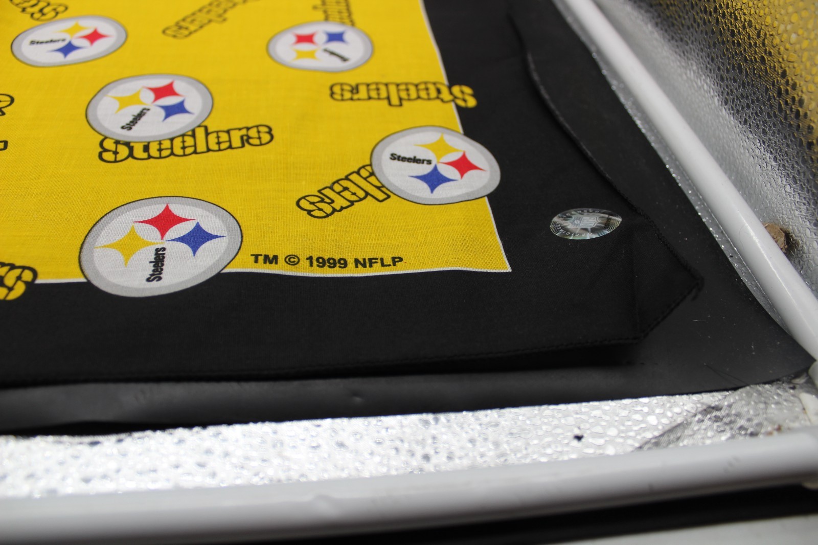 vintage 90s Pittsburgh Steelers NFL black and yellow football bandana