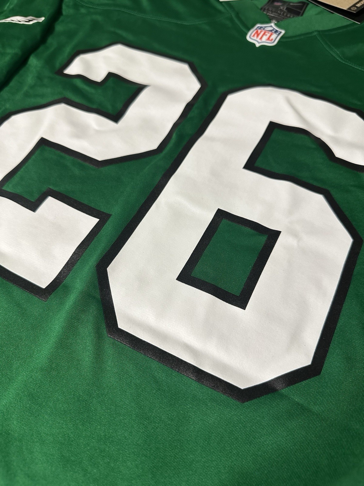 NWT Saquon Barkley Philadelphia Eagles Nike Game Jersey Kelly Green Men’s XL