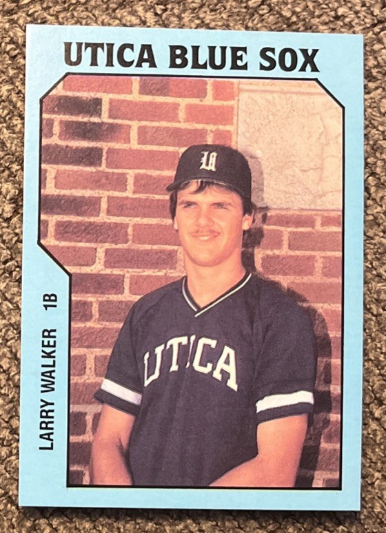 Larry Walker 1985 TCMA Minor League Utica RC CLEAN SHARP See Pics Multiples