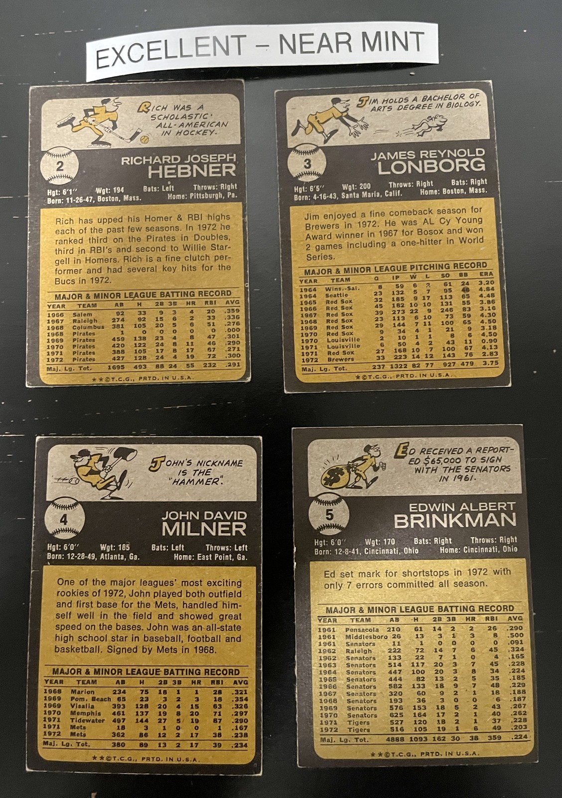 1973 Topps Baseball Cards 126-275 (P-NM) – You Pick – Complete Your Set