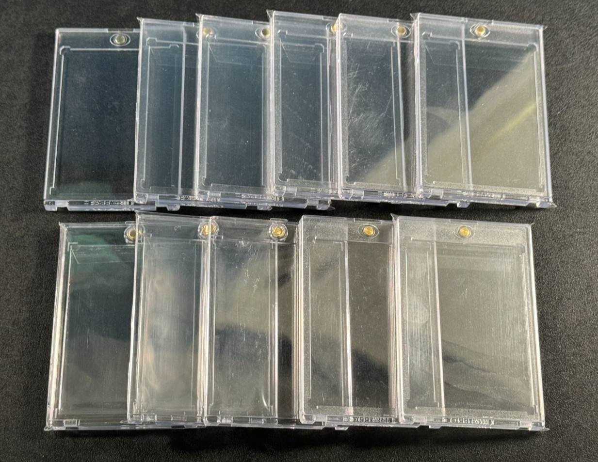 Used Card Supplies Mixed Lot – 30+ One Touch Magnetic Holders & 70+ Toploaders