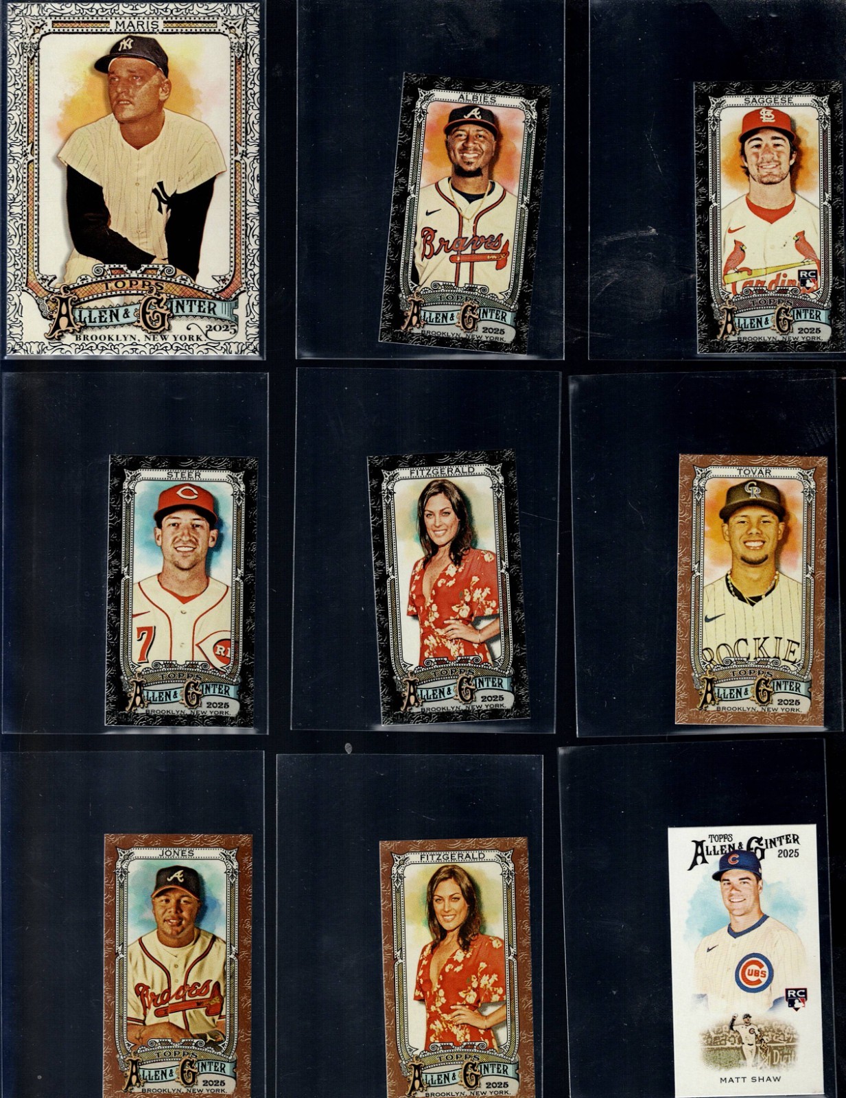 2025 TOPPS ALLEN AND GINTER BASEBALL 251-350 + INSERTS