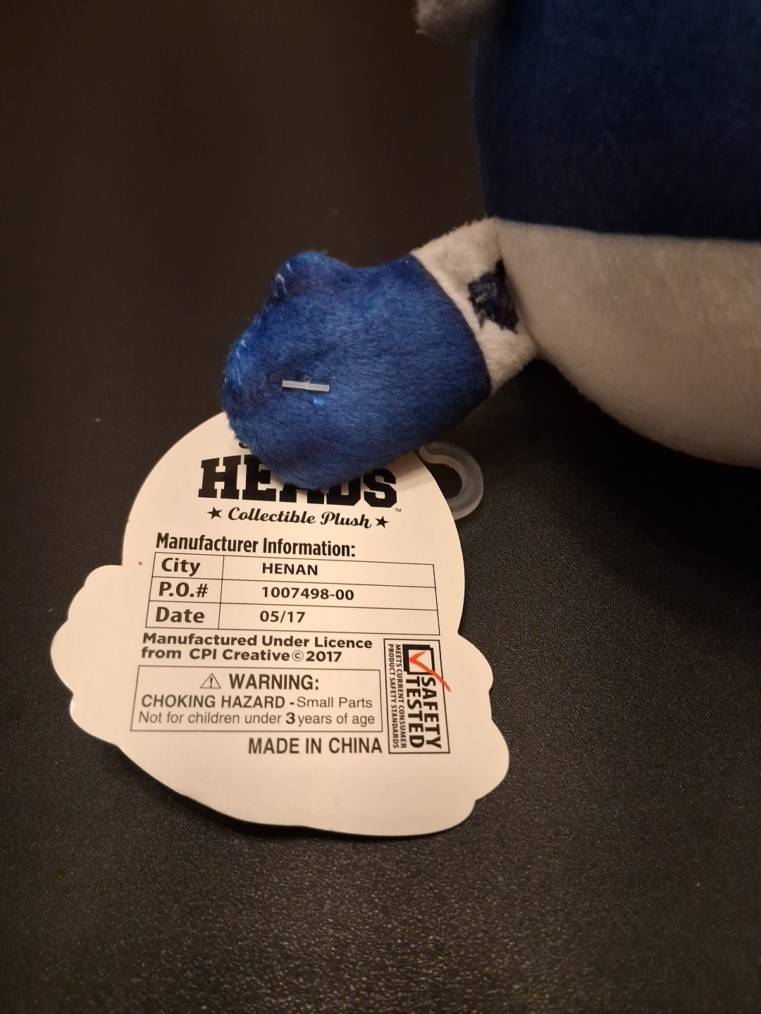 Pensacola Blue Wahoos 6.5″ Plush Kazoo #00 Mascot Rally Heads 2017 MLB Minors