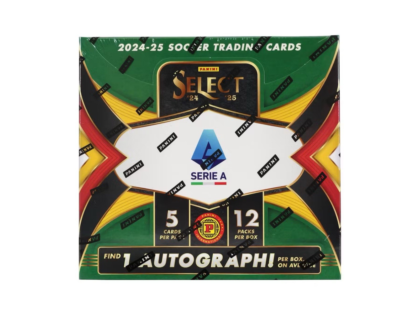 2024-25 Panini Select Serie A Soccer International Hobby Box 1 AUTO Per BOX