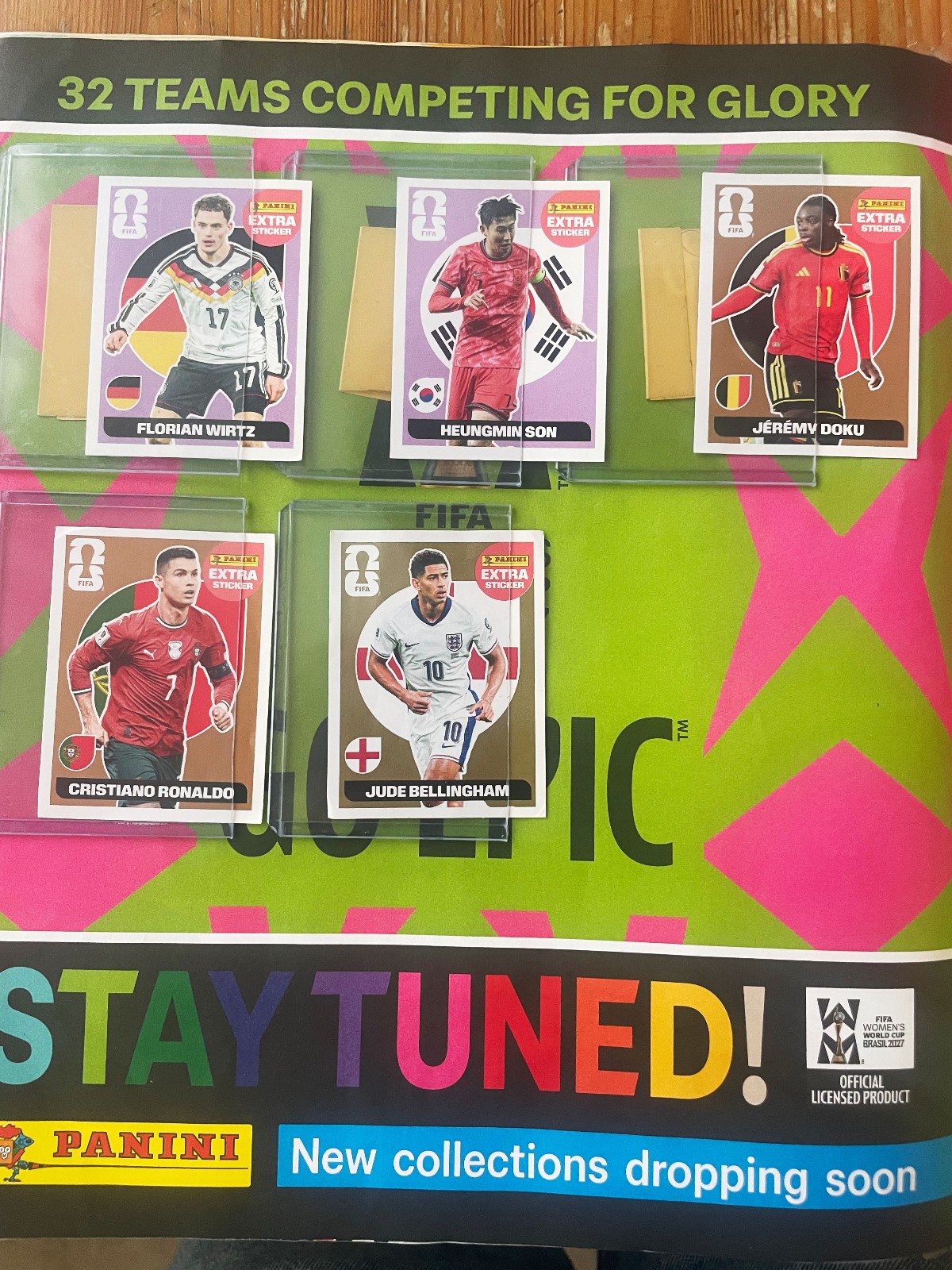 PANINI FIFA WORLD CUP 2026 ~ JUDE BELINGHAM GOLD Extra Sticker and MORE!!!
