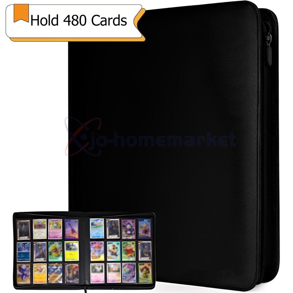 🔥Card Binder-12 Pockets Trading Card Binder for Holding 480 Cards with 20 Pages