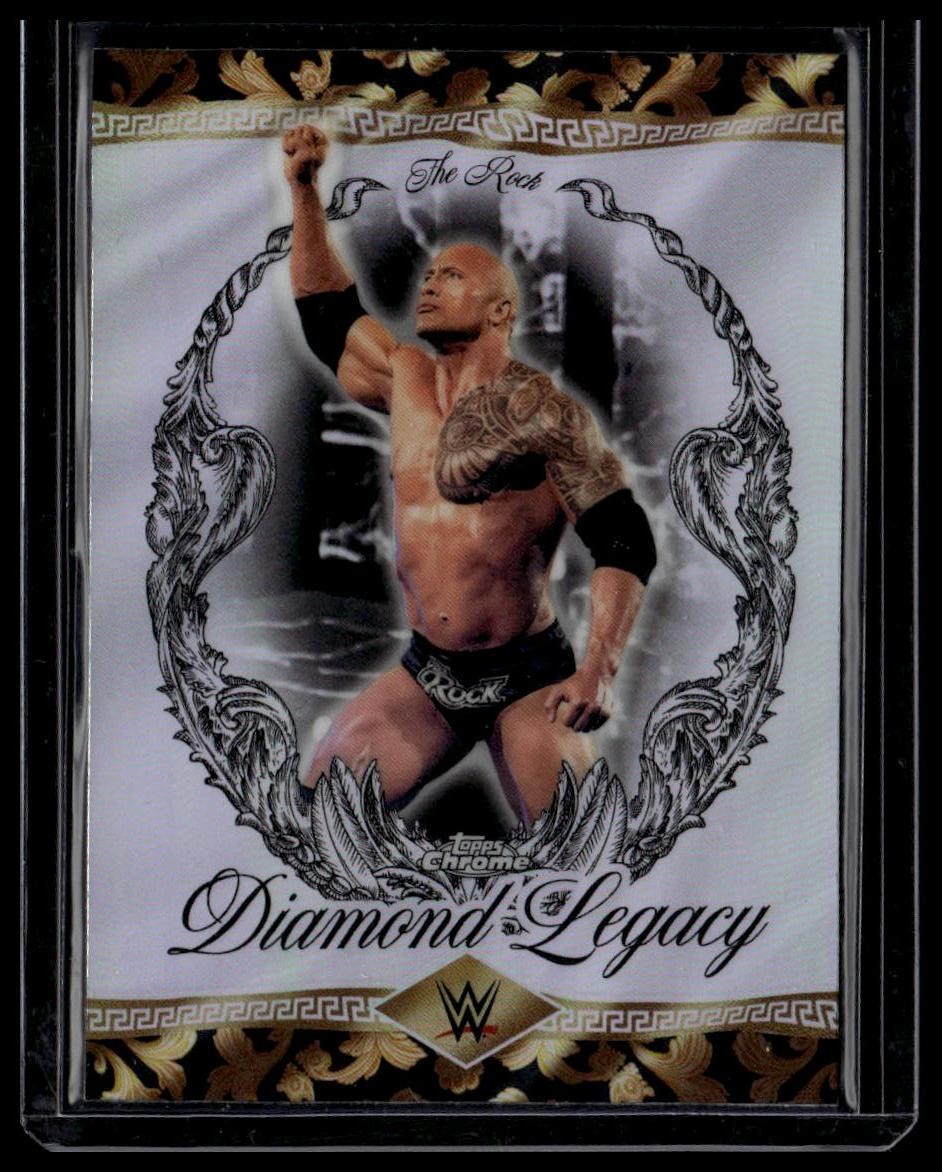 2026 Topps Chrome WWE #RDL-23 The Rock The Rock Diamond Legacy
