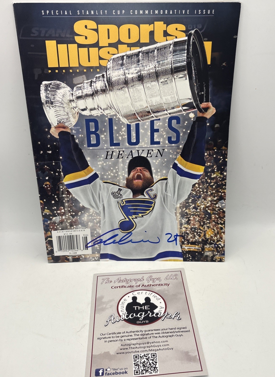 Alex Pietrangelo Signed Sports Illustrated 2019 Stanley Cup Champions Blues COA