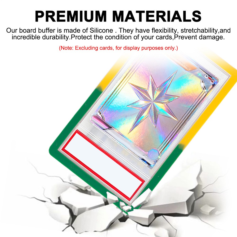 6Color/Set Silicone Bumper Guard Slab Edge Protector Case For PSA Graded Cards