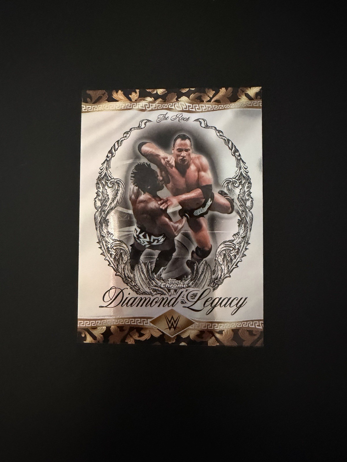 2026 Topps Chrome WWE THE ROCK Diamond Legacy #RDL-17